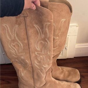 Tan Over the Knee Boots